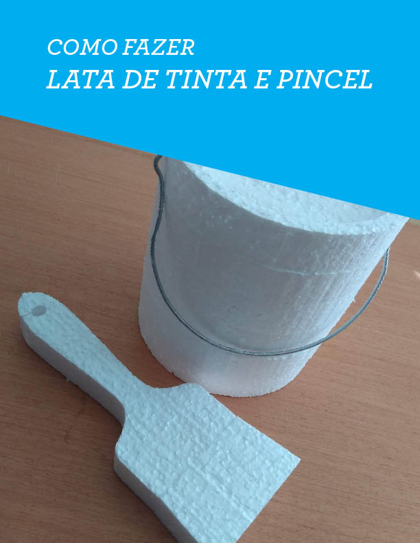 Como Fazer Lata De Tinta E Pincel