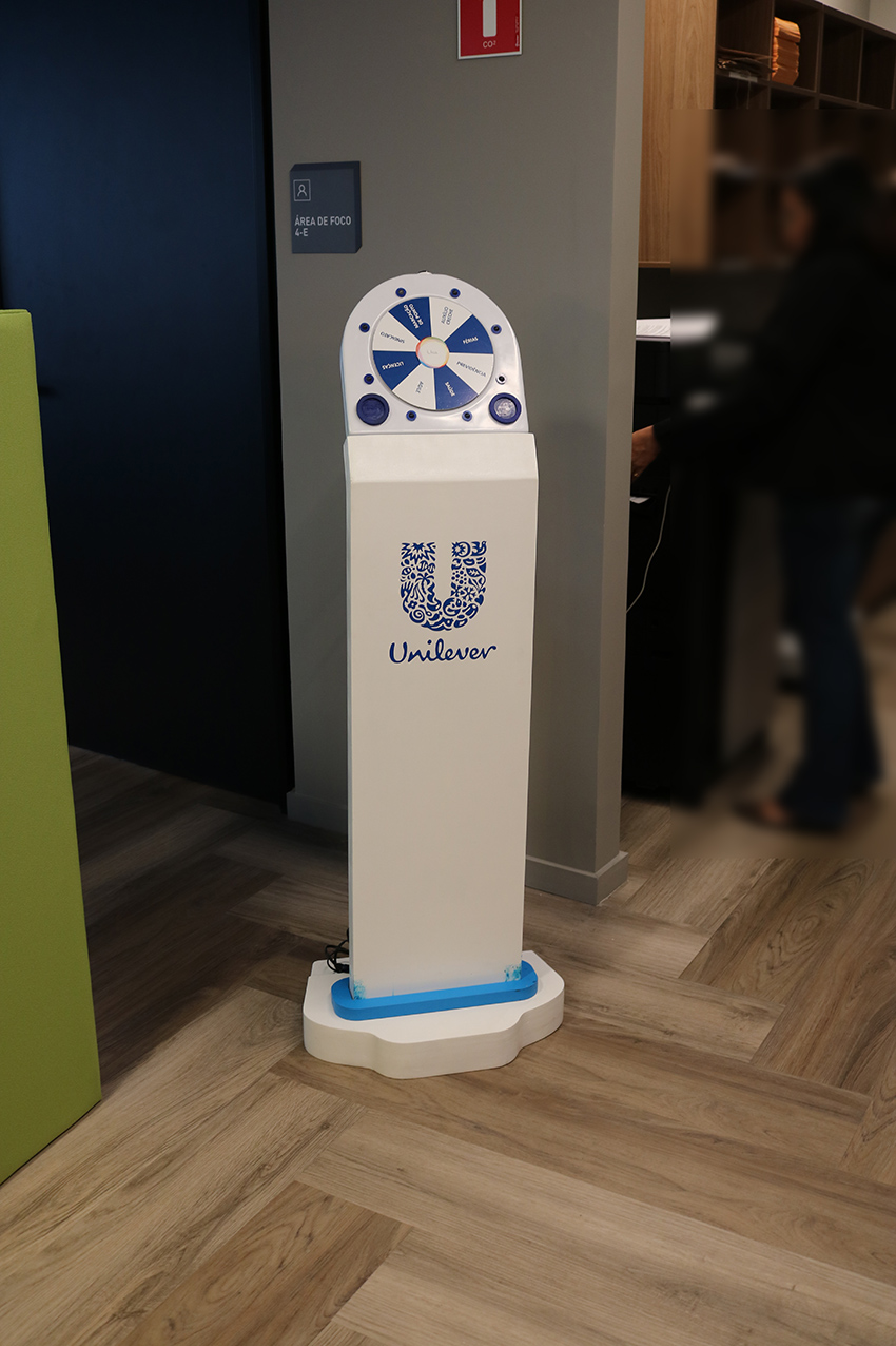 roleta para feiras e eventos unilever