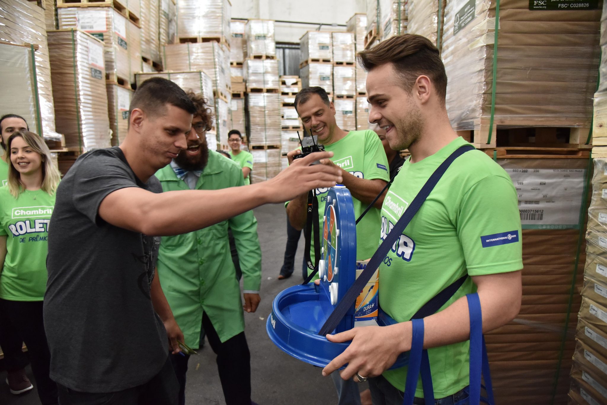 roleta para ação no PDV