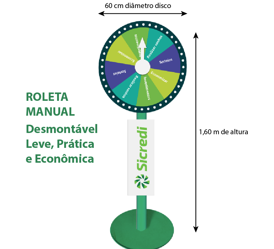 sorteio de premios com roletas