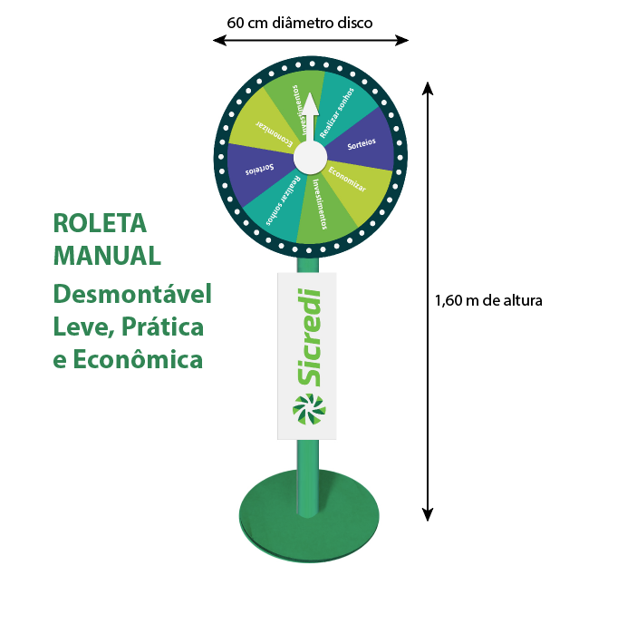 sorteio de premios com roletas