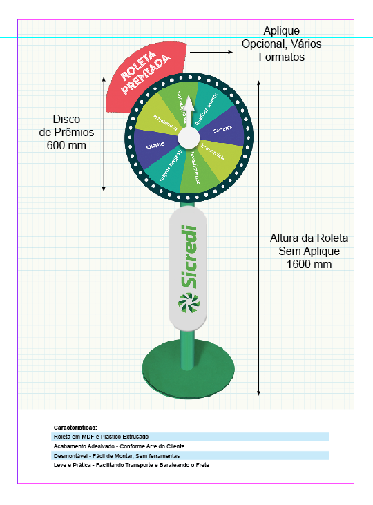 sorteio de premios com roletas