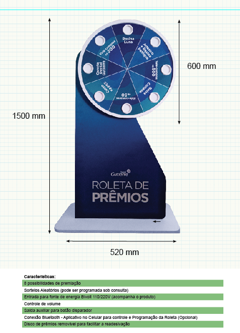 roleta grande para sorteio de premios