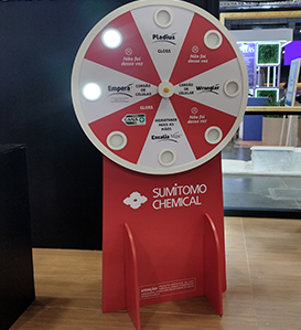 roleta azul para sorteio