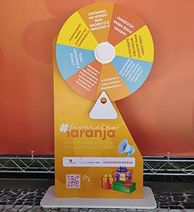 roleta laranja para sorteio