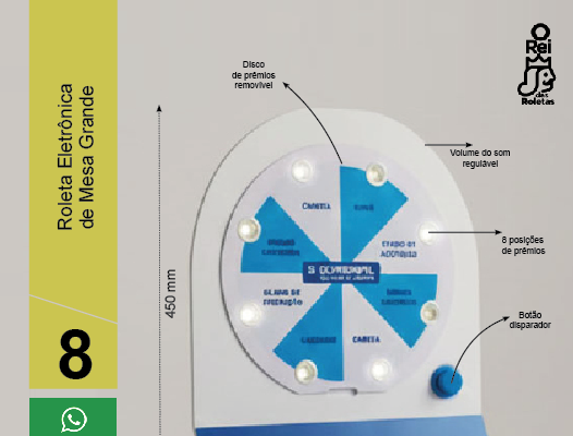 roleta de mesa para sorteio de premios