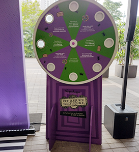 sorteio de premios com roleta