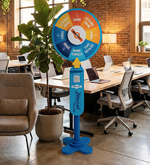 roleta desmontavel para sorteio