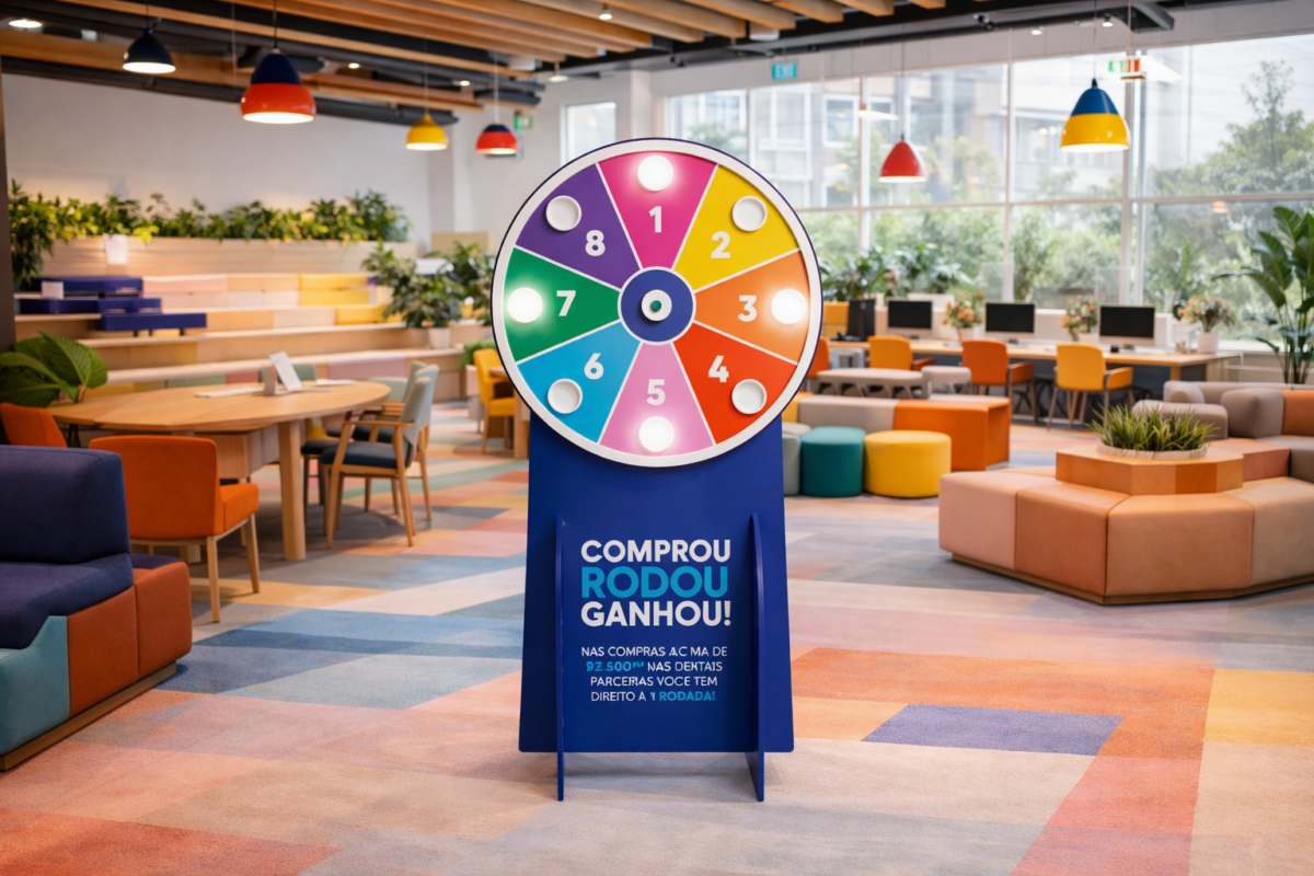 roleta gigante para sorteio de premios