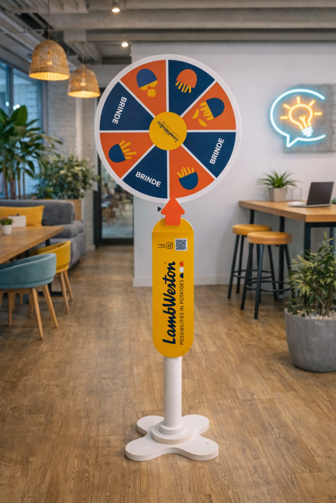 roleta de chão para sorteio de premios