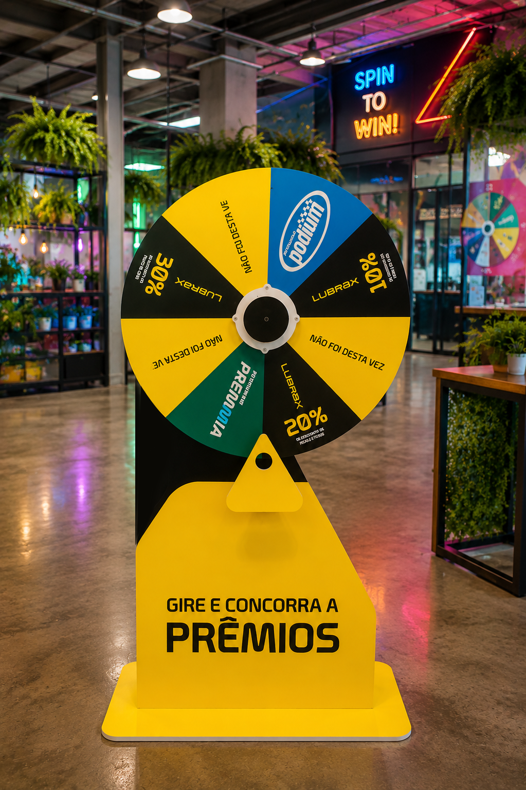 roleta para estande feira mecânic