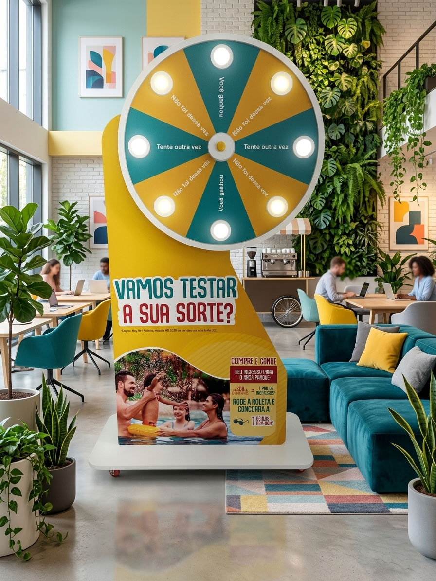 roleta sorteio na feira biobrazil e naturaltech